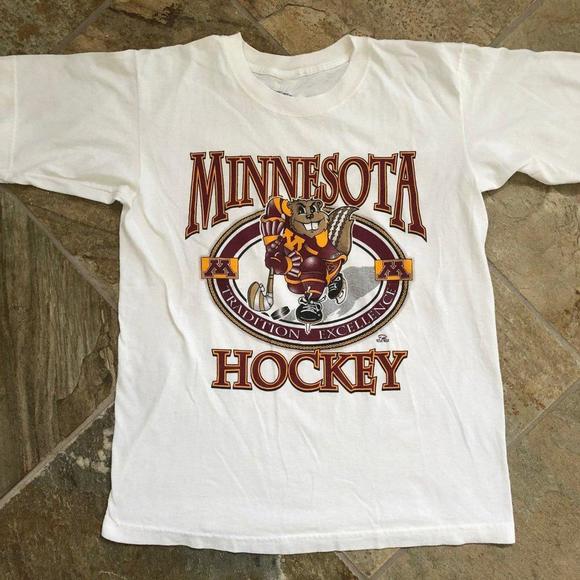 Tops - Retro Minnesota Golden Gophers College Hockey 2023 Shirt Collection Tee